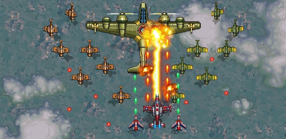 1945 Air Forces v15.24 MOD APK (Money, Fuel, VIP, One Hit)