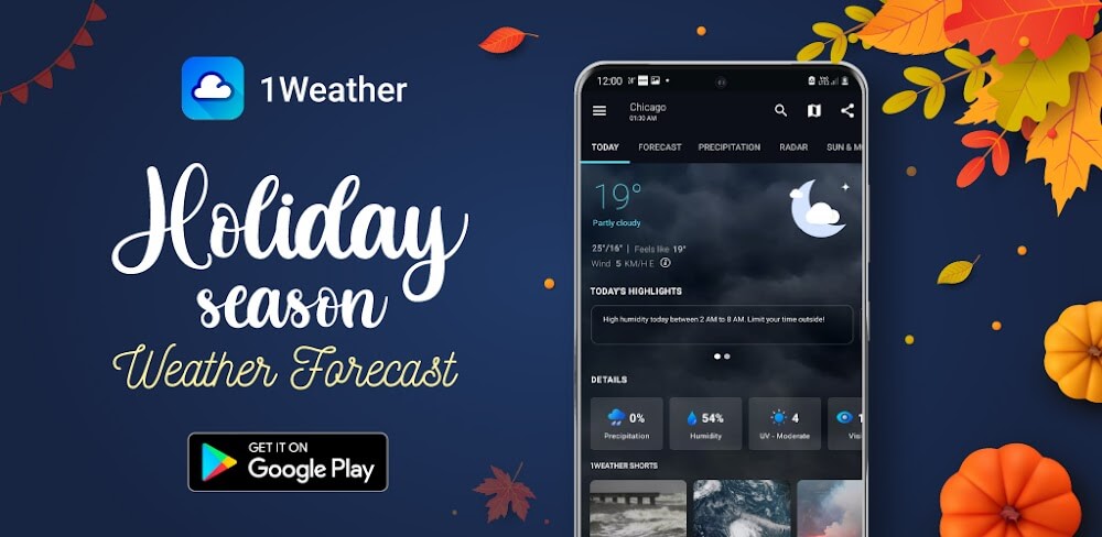 1Weather v12.2.0 MOD APK (Premium Unlocked)