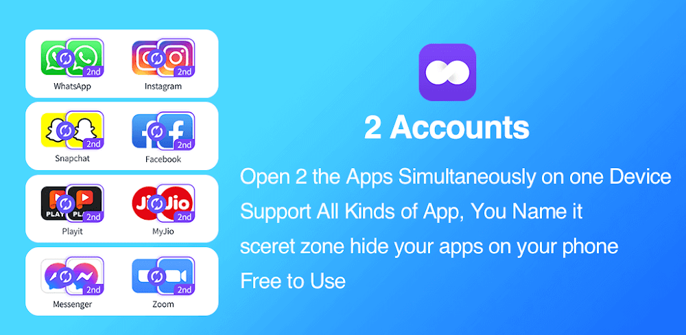 2Accounts v4.6.10 MOD APK (Premium Unlocked)