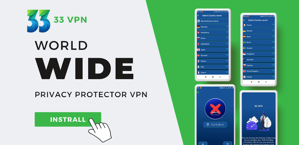 33 VPN Proxy v1.5 APK (Paid)