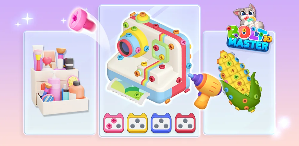 3D Bolt Master v1.3.3 MOD APK (Menu, Free Purchase)