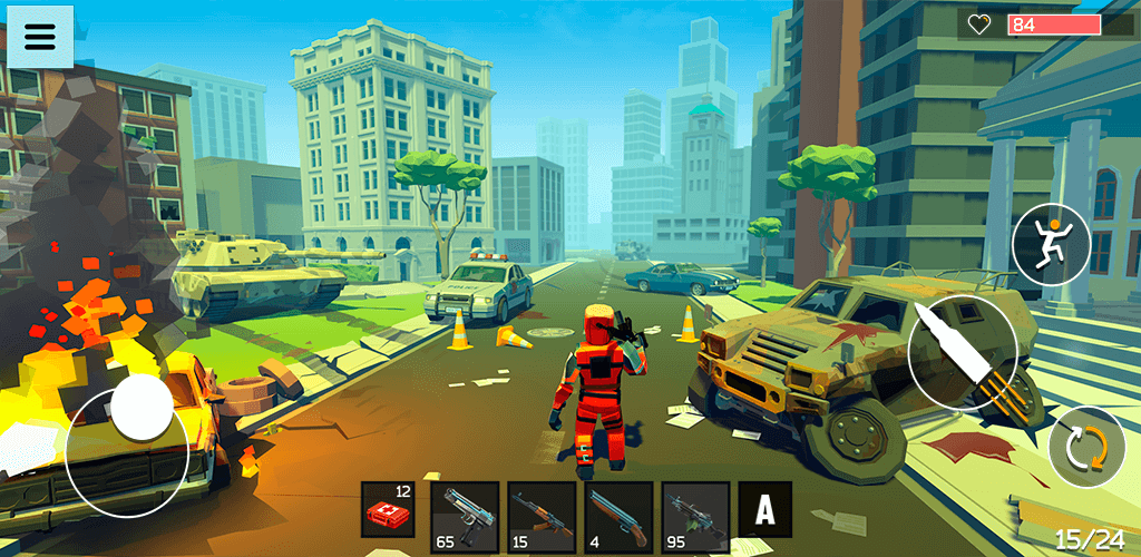 4 GUNS v1.04 MOD APK + OBB (God Mode, One Hit, Ammo)