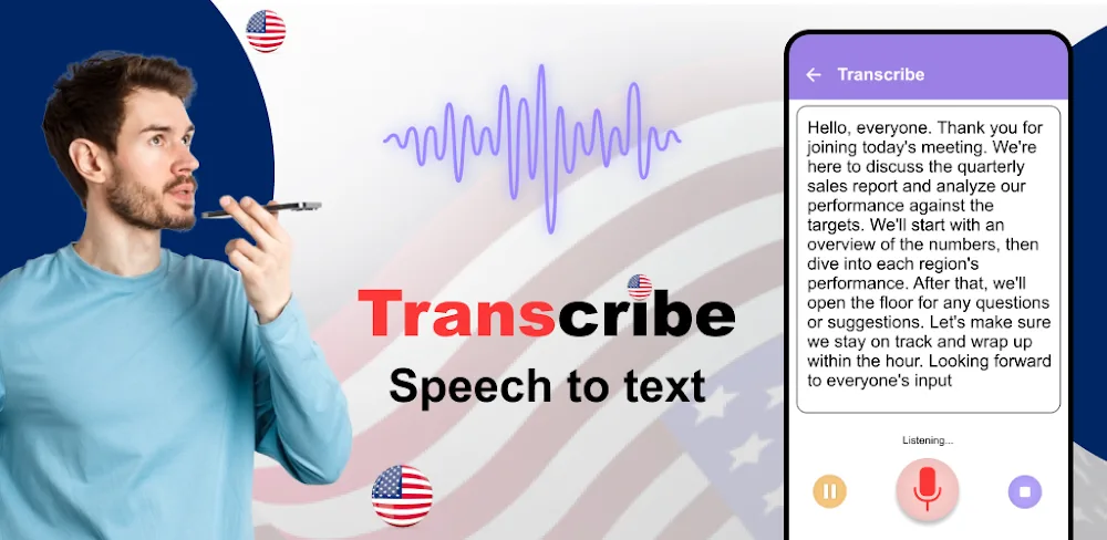 AI Speech to text: Transcribe v1.38 MOD APK (Premium Unlocked)