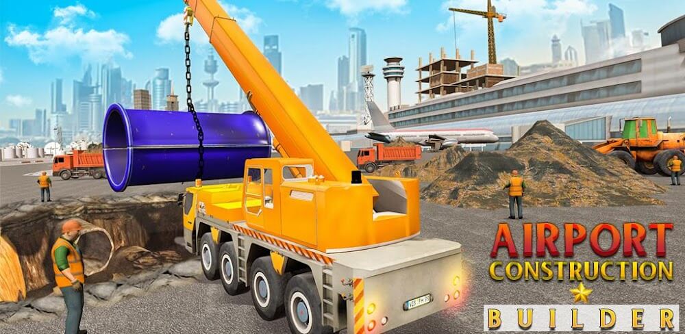 Airport Construction Builder v2.8 MOD APK (Unlock All Levels)