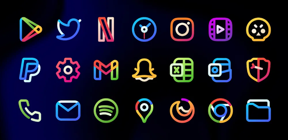 Aline: bold linear icon pack v3.3.8 APK (Full Version)