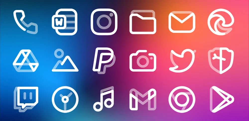 Aline White: linear icon pack v1.9.8 MOD APK (Full Version) Download
