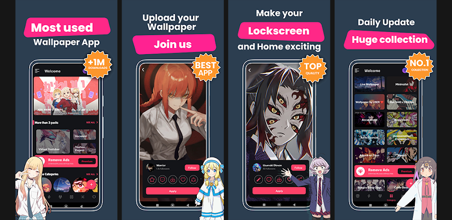 Anime Live Wallpapers vRonin 3.0.1 MOD APK (Premium Unlocked)
