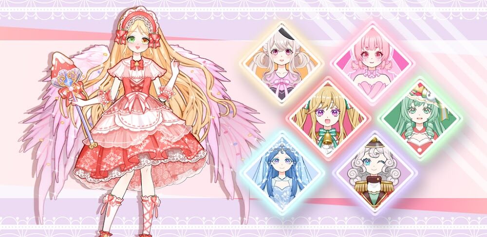 Anime Princess Dress Up Game v2.7 MOD APK (Free Rewards)