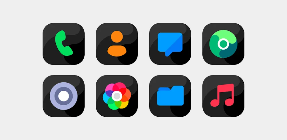 Bastis Black - Icon Pack v8.7 APK (Full Version)
