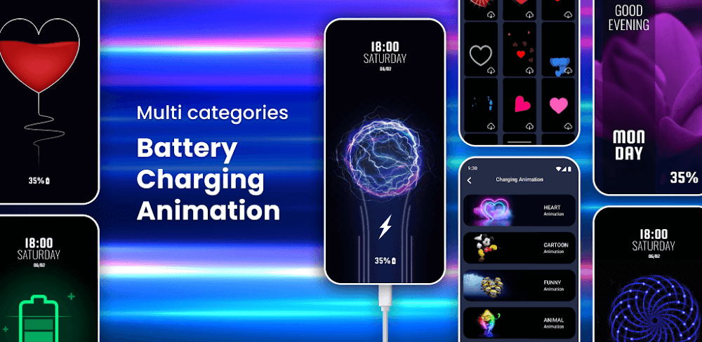 Battery Charging Animation v1.4.9 MOD APK (Premium Unlocked)