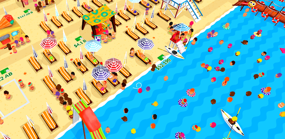 Beach Club Tycoon v1.3.0 MOD APK (Collect Crystal Multiplier)