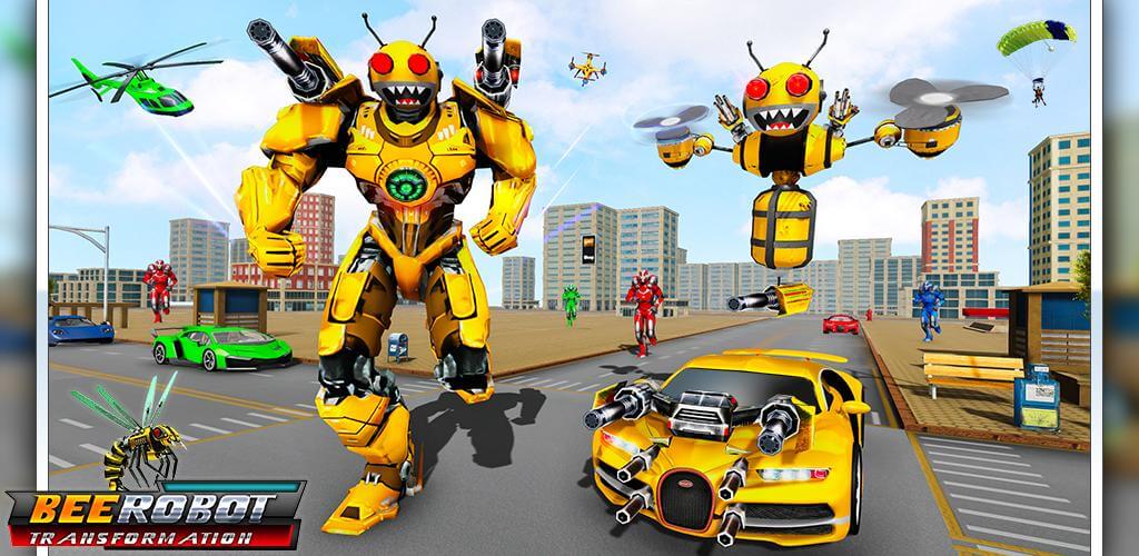 Bee Robot Car Game v1.67 APK + MOD (God Mode)