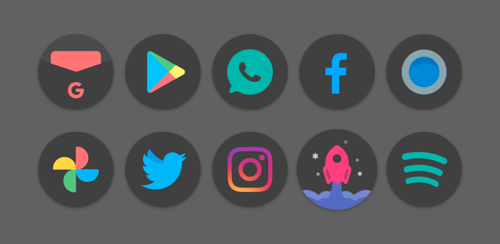 Black Pie - Icon Pack v4.6 APK (Patched)