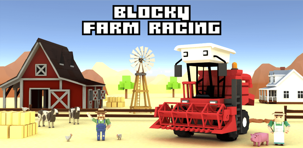 Blocky Farm Racing & Simulator v1.53 MOD APK (Unlocked All)