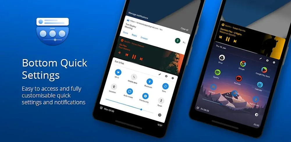 Bottom Quick Settings v6.3.0 MOD APK (Premium Unlocked)