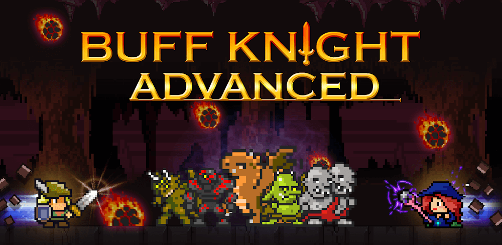 Buff Knight Advanced v1.1.9 MOD APK (Unlimited Gems, Keys, Mana)