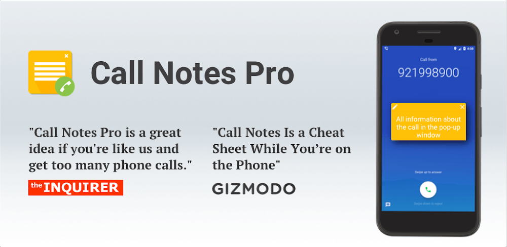 Call Notes Pro v22.03.1 APK (Paid)