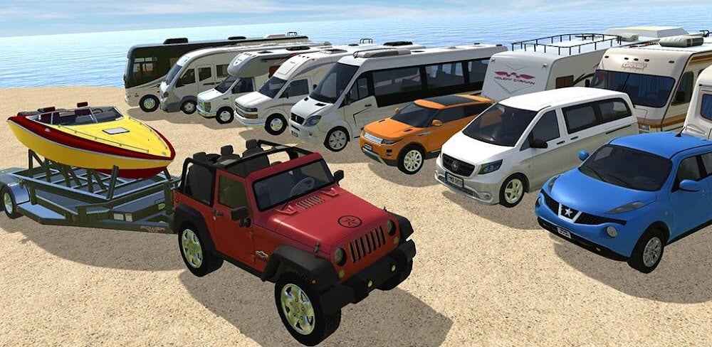 Camper Van Beach Resort v1.8 MOD APK (Unlimited Money, Unlocked All)