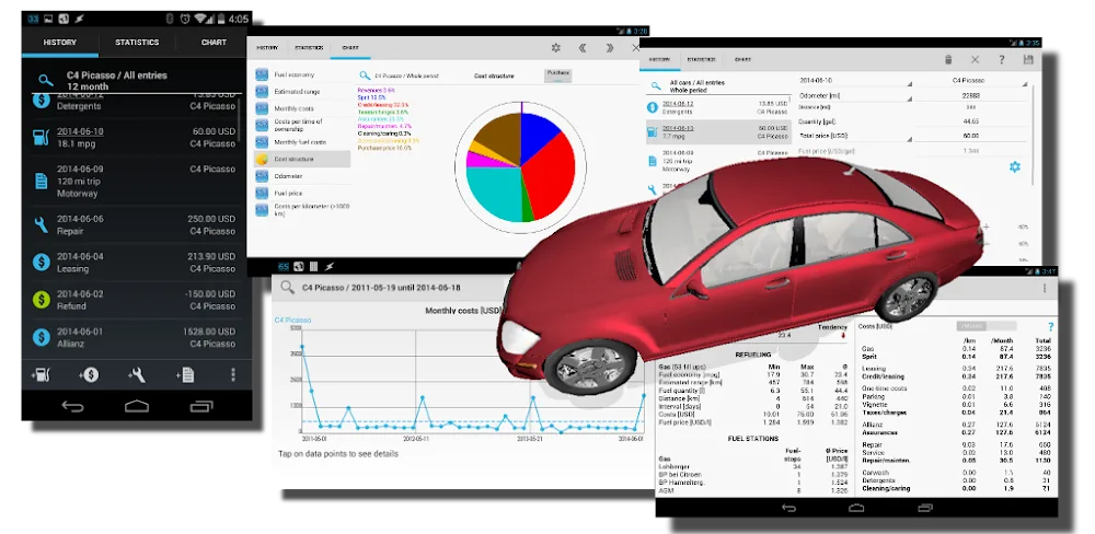Car costs and fuel log PRO v3.9.8.3 APK (Full Version)