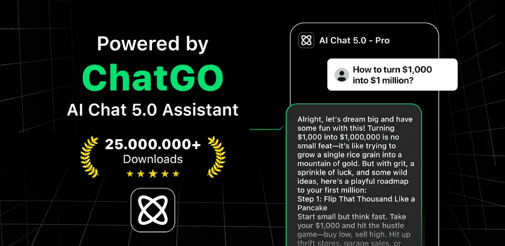 ChatGO - AI Chatbot Assistant v6.1.1.3 MOD APK (Premium Unlocked)