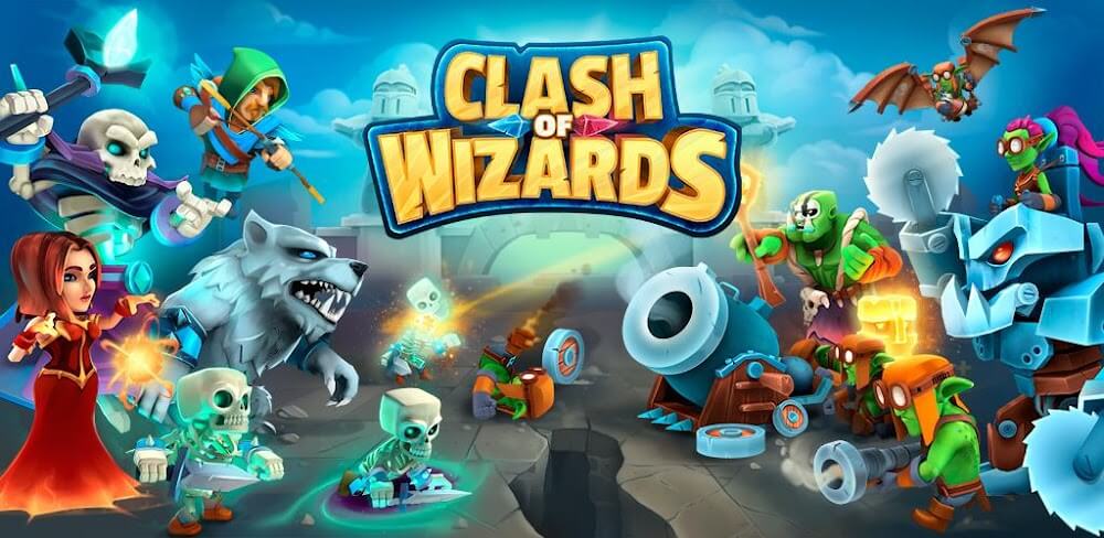 Clash of Wizards v1.79.8 APK (God Mod, Speed Game Multiplier, No-ADS)