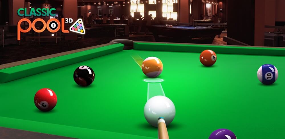 Classic Pool 3D v1.2.5 MOD APK (Unlocked All Cues)