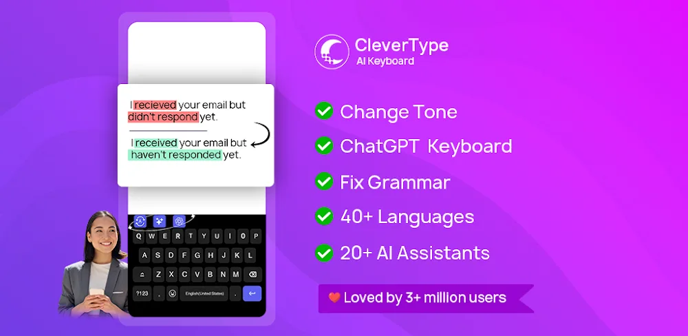 CleverType AI Keyboard v8.2.2 MOD APK (Premium Unlocked)