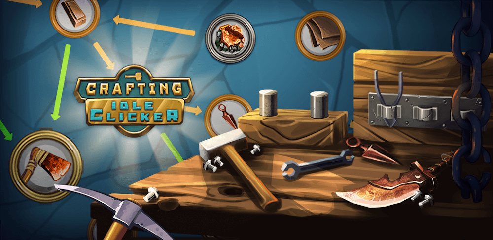 Crafting Idle Clicker v9.0.11 MOD APK (Sell x100, Unlimited Time Warp Boosts)