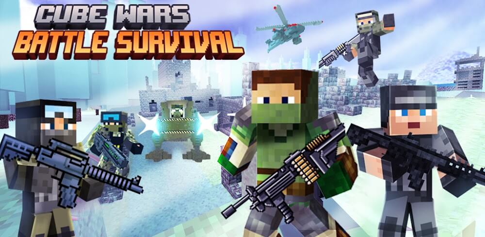 Cube Wars Battle Survival v1.83 MOD APK (Enemy Can't Attack)