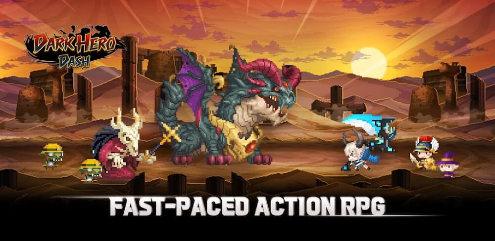 Dark Hero Dash  v1.1.0.37 MOD APK (Attack Speed, High Mana, One Hit)