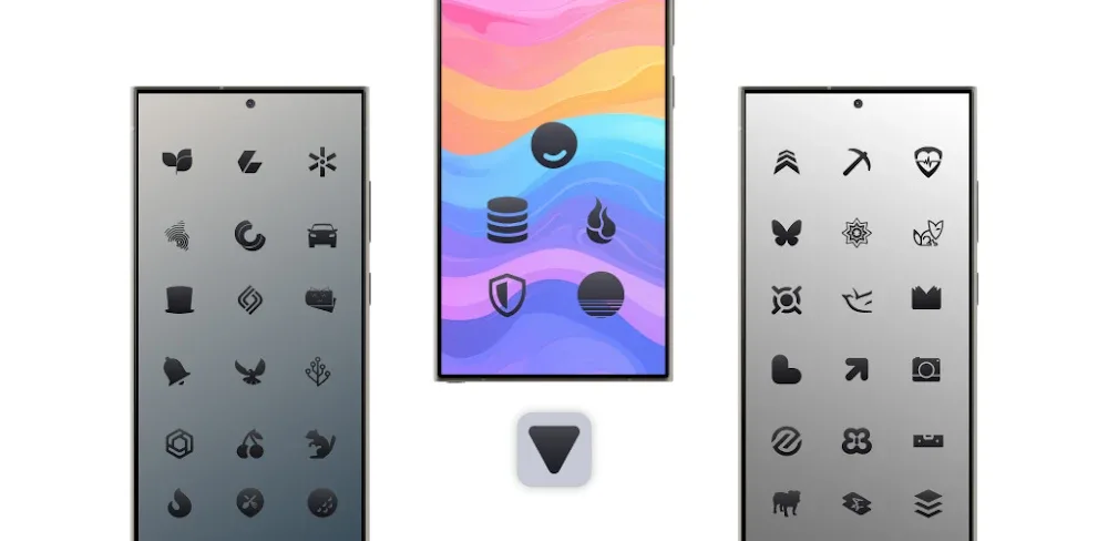 Dark Shapeless Icon Pack v6.1 MOD APK (Full Version)