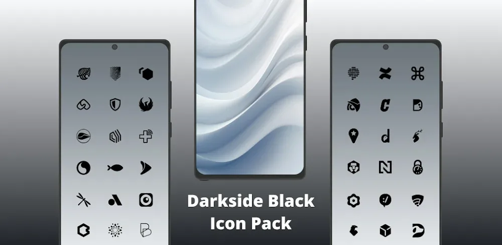 Dark Side Black Icon Pack v6.1 APK (Full Version)