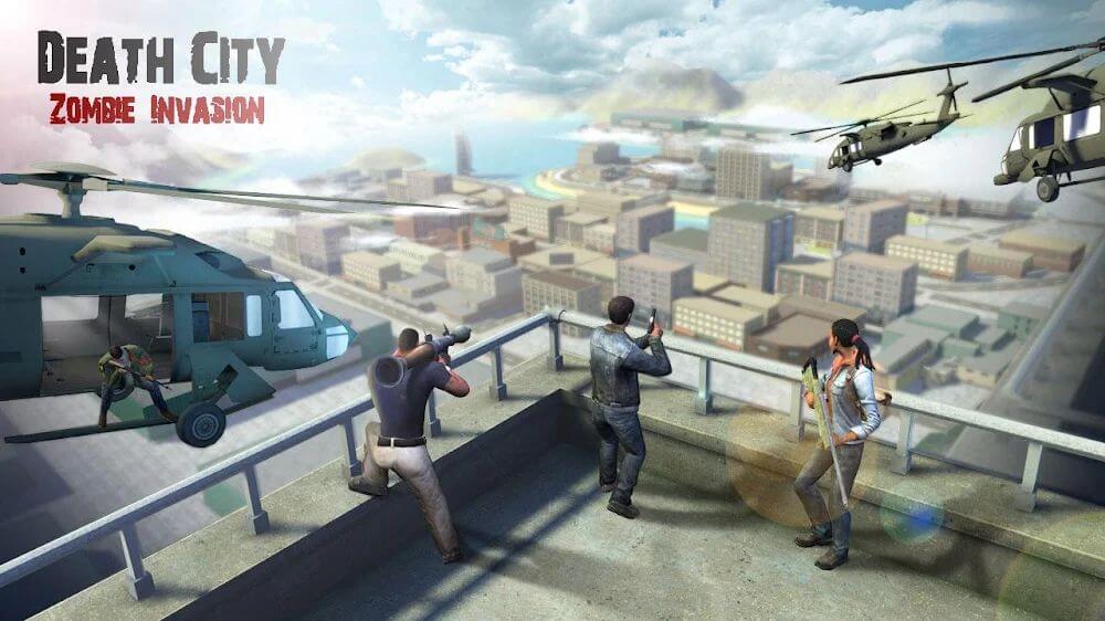 Death City: Zombie Invasion v1.5.4 MOD APK (Free Shopping)