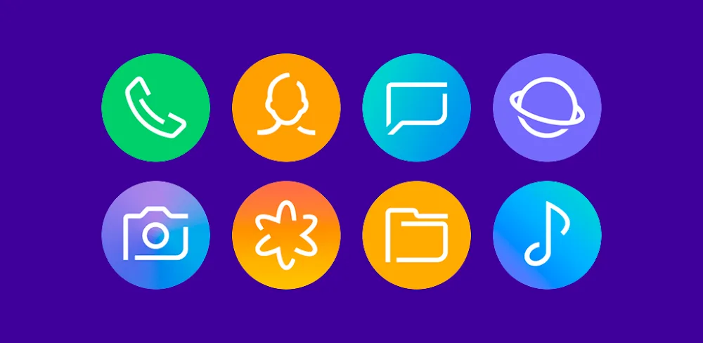 Delux - Icon pack (Round) v1.9.5 APK (Full Version)