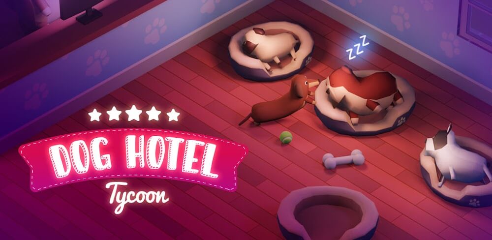 Dog Hotel Tycoon v1.21 MOD AK (Unlimited Gems Cash, Collected Speed x100)