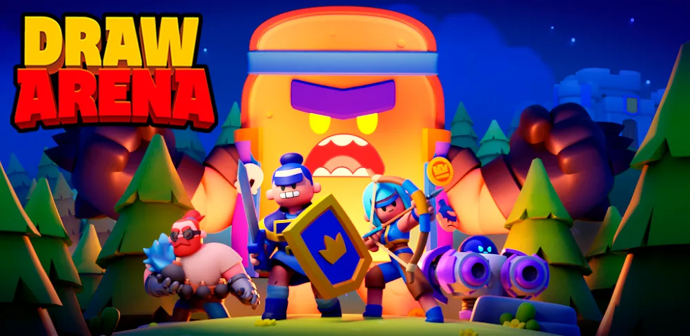 Draw Arena: Battle Tactics v1.11.1 MOD APK (High Damage, Rewards, No ADs)