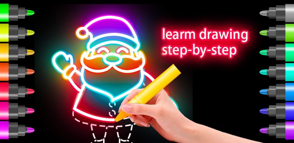 Draw Glow Christmas v1.1.0 APK + MOD (VIP Unlocked)