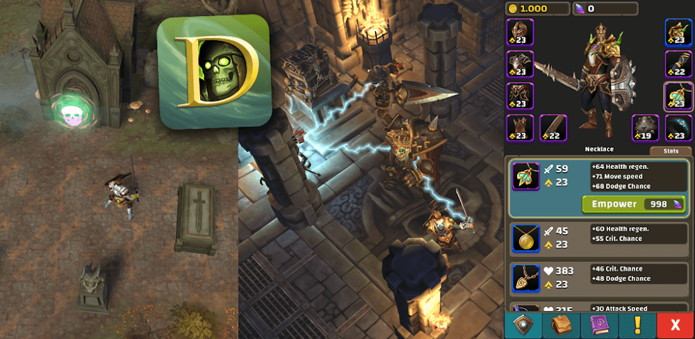 Dungeon Valley v 1.15.193 MOD APK (EXP Mul, God Mode)