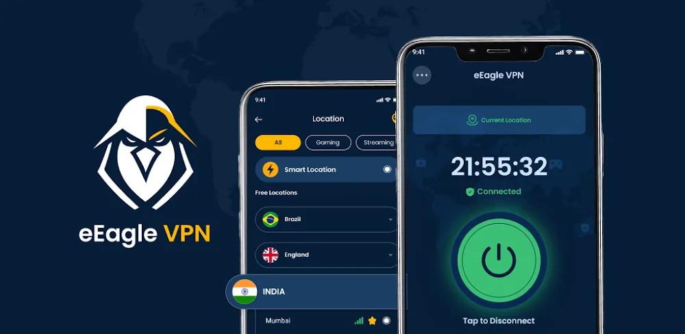 eEagle VPN v2.11.3 MOD APK (Premium Unlocked)