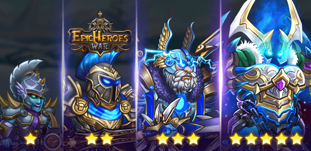 Epic Heroes War v1.34.407.11115apblv6ts MOD APK (Unlimited Money, Crystals)