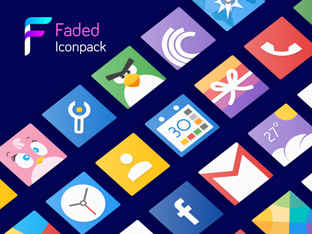 Faded - Icon Pack v6.0.4 APK (Full Version)