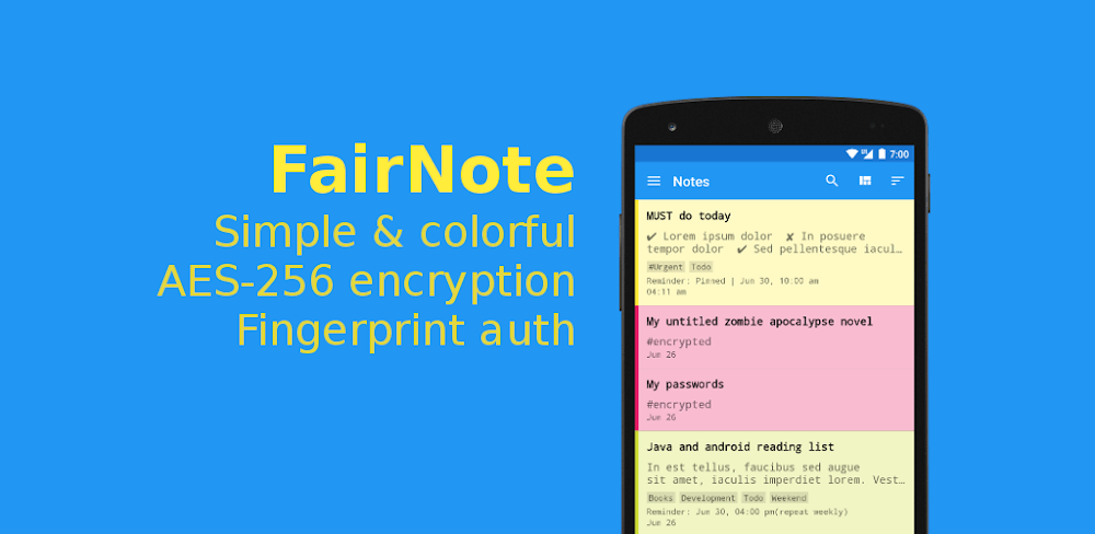 FairNote v4.7.8 MOD APK (Pro Unlocked)