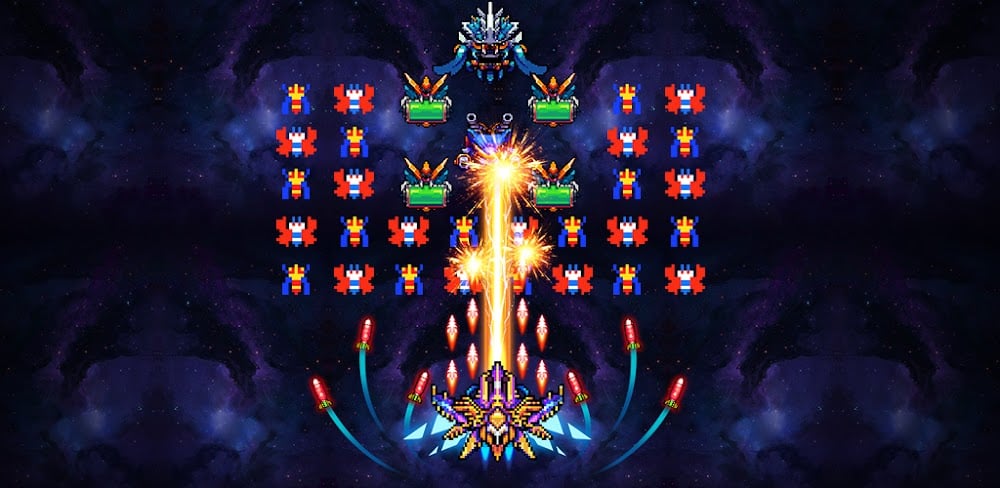 Falcon: Classic Space Invaders v100.75 MOD APK (Unlimited Money)