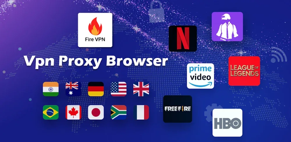 Fire VPN v63.10.9 MOD APK (Premium Unlocked)