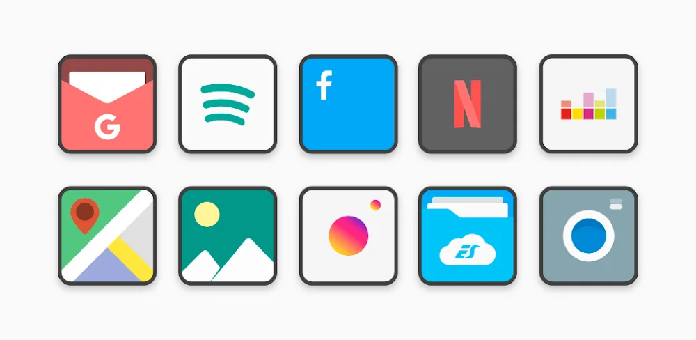 Flat Square - Icon Pack v10.1 MOD APK (Full Version)