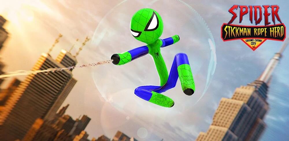 Flying Stickman Rope Hero v2.9 MOD APK (Speed Game)