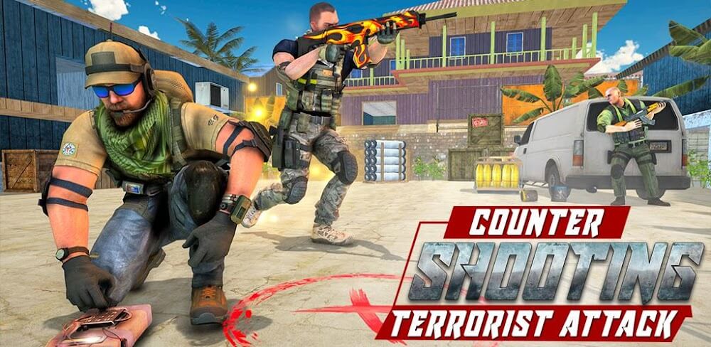 Fps Shooting Attack: Gun Games v1.25 MOD APK (Dumb Enemy)