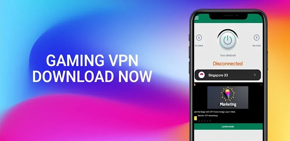 Gaming VPN - Lower Ping Vpn v50.25 MOD APK (Premium Unlocked)