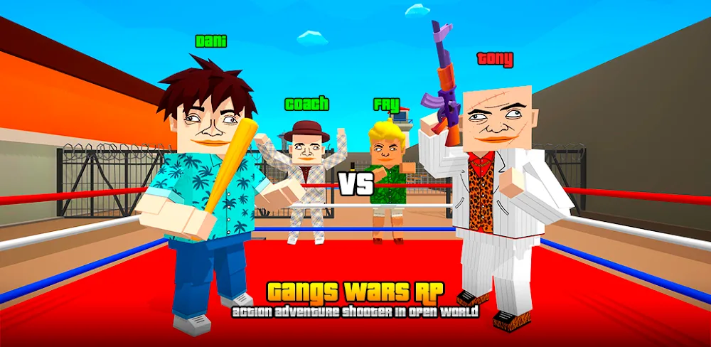 Gangs Wars: Pixel Shooter RP v0.25.64 MOD APK (Unlimited Moneys, God Mod, ADS Removed)