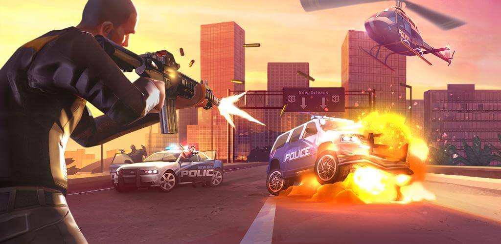 Gangstar New Orleans OpenWorld v2.2.8a APK + MOD (Unlimited Ammo/No Reload)